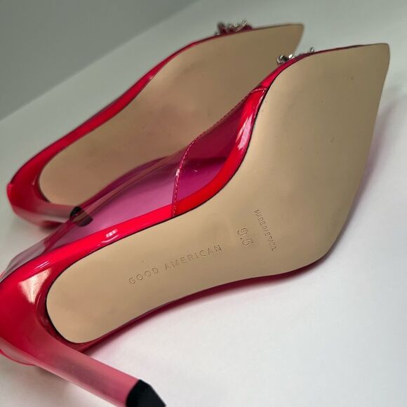 Good American Women’s Hot Pink Cinder-f*cking-rella Pump Size 9.5 - Picture 6 of 7
